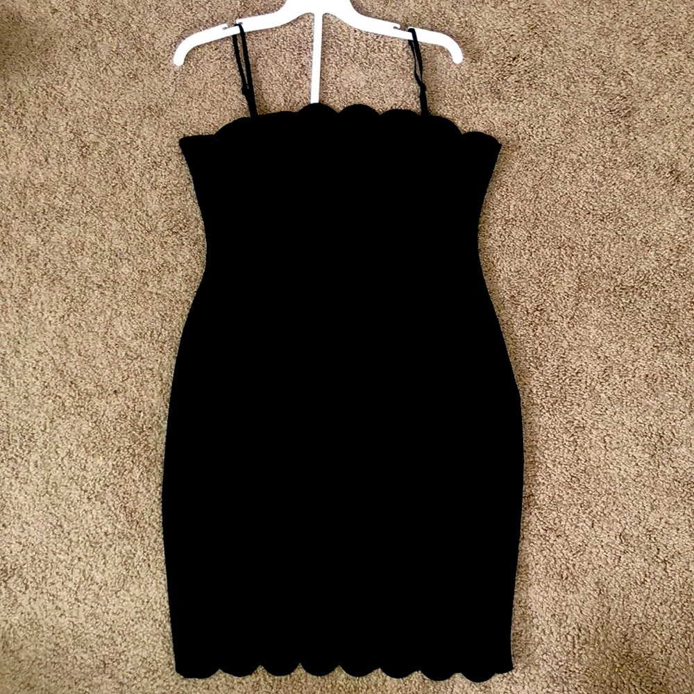 designed black dress